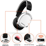 SteelSeries Arctis Pro Wireless ear cushion and headband comfort