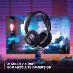SteelSeries Arctis Nova 4 wireless headset with microphone extended.
