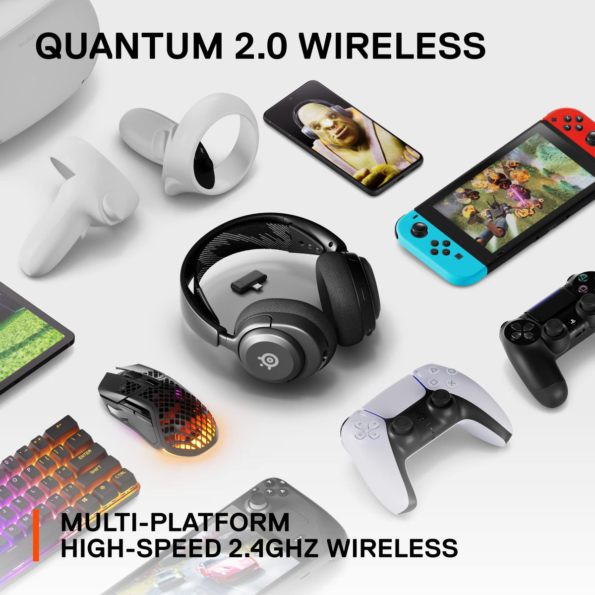SteelSeries Arctis Nova 4 wireless headset with box packaging.