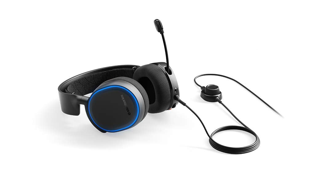 SteelSeries Arctis 5 retractable ClearCast microphone detail