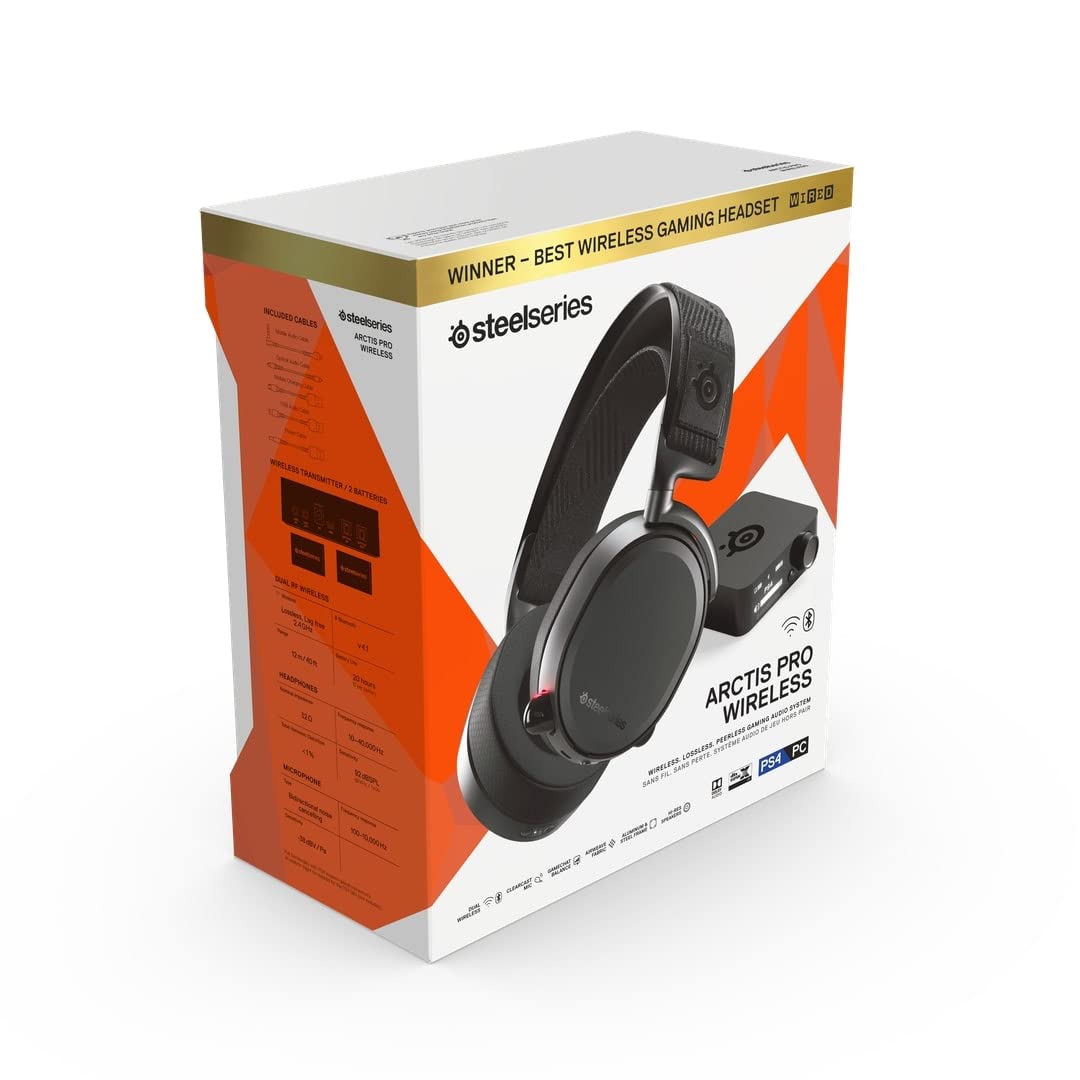 Top view of SteelSeries Arctis Pro Wireless headband design