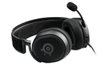 Close up of SteelSeries Arctis Prime leatherette ear cushions