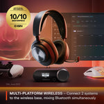 Side profile of SteelSeries Arctis Nova Pro wireless gaming headset.