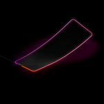 Underneath view focusing on the non-slip textured rubber base of the SteelSeries gaming surface