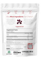 Micro Ingredients Tart Cherry supplement softgels nutritional label facts