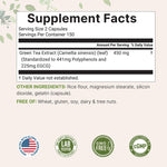 Micro Ingredients Green Tea supplement bottle label details