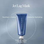 Summer Fridays Jet Lag Mask and mini moisturiser tube close up view