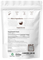 Authentic USA imported Micro Ingredients vitamin pouches showcasing non GMO seals