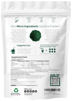 Organic raw blue green algae powder for vegan protein smoothies