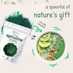 Authentic imported American superfood packaging back view instructions
