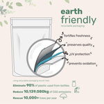 Back label of Micro Ingredients organic algae powder detailing ingredients and 30 servings information