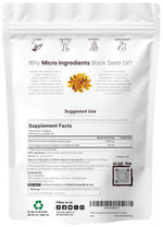 Micro Ingredients 2-in-1 Herbal Complex Softgels Supplement Facts Label