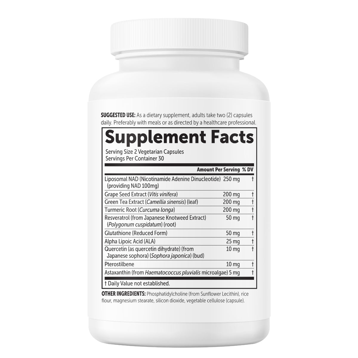 Micro Ingredients Liposomal NAD Plus Ultimate 60 capsules retail box