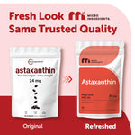 Micro Ingredients Astaxanthin 60 softgels package showing nutritional facts label