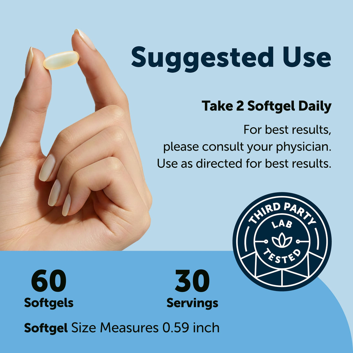 Authentic USA imported Micro Ingredients supreme omega three fish oil bottle highlighting wild caught deep sea fish sourcing.