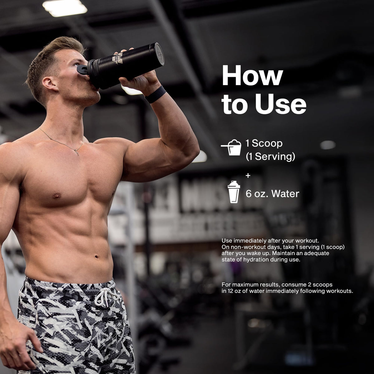 High resolution shot of MuscleTech supplement bottle for post workout