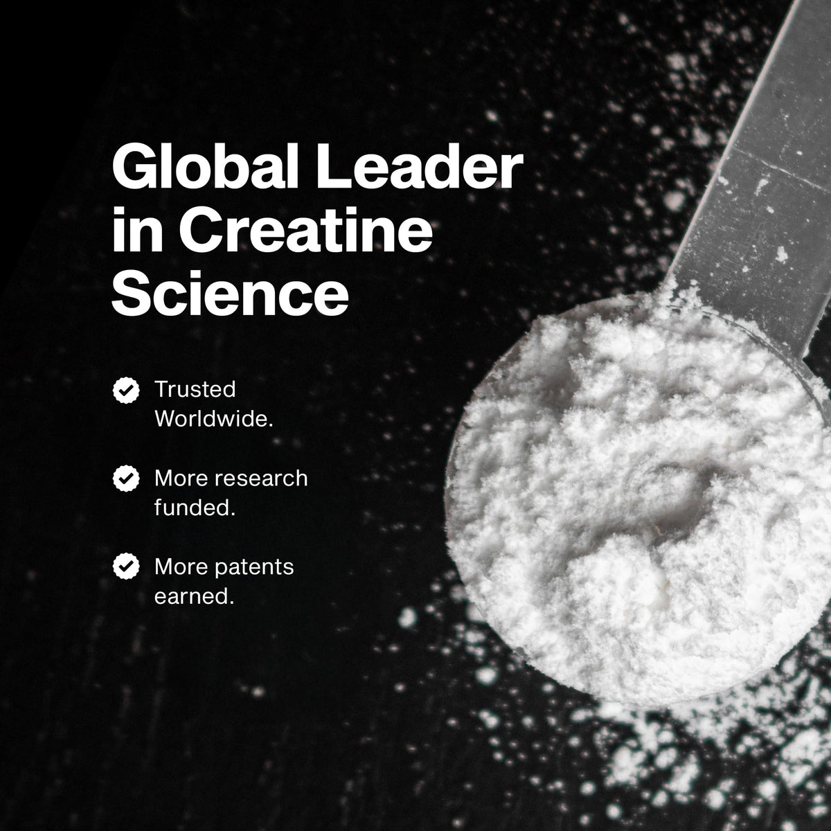 Unflavored micronized creatine powder texture