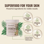 NATURE WELL Hydrate and Soften Coconut Oil Cream packaging details showcasing clean ingredients