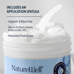 Nature Well advanced moisture retinol cream side angle view highlighting the secure pump dispenser cap