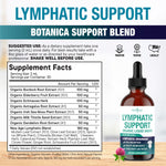 Two bottles of New Age lymphatic drainage drops