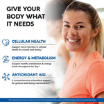 NutraHarmony Alpha Lipoic Acid 600mg 4-in-1 formula benefits panel