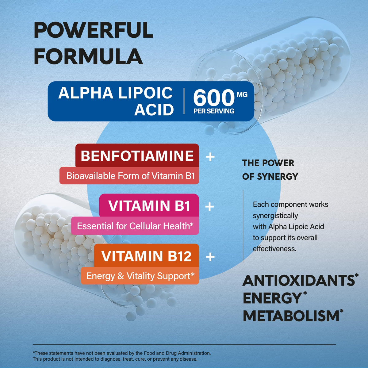 NutraHarmony extra strength alpha lipoic acid daily serving size details