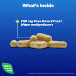 Authentic imported Natrol Kava Kava 30 count bottle showing non GMO and drug free certifications