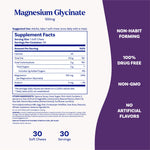 Individually wrapped cherry lemon magnesium glycinate chews for sleep