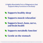 Natrol High Absorption Magnesium Glycinate bottle showcasing drug free sleep benefits