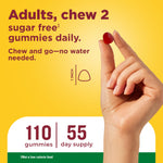 Nature Made sugar free energy support bottle side view