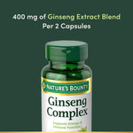 Nature's Bounty Ginseng Complex capsules for energy and immune support