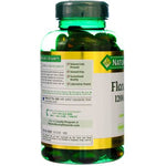 Nature's Bounty premium solvent free flaxseed oil 1200 mg three bottle pack layout