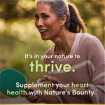Authentic USA imported Nature's Bounty mini fish oil container angled view.