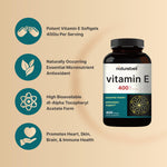 Authentic USA imported NatureBell Vitamin E capsules for skin and hair health