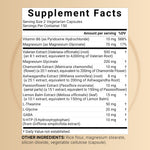NatureBell Valerian Root Complex supplement facts and ingredient list side panel