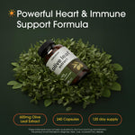 NatureBell organic olive leaf supplement bottle highlighting 40 percent active oleuropein concentration