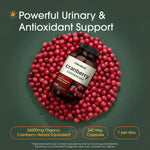 NatureBell Cranberry Concentrate vegetarian capsules supplement facts label