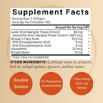 NatureBell macular health supplement bottle showing 4-in-1 formula ingredients