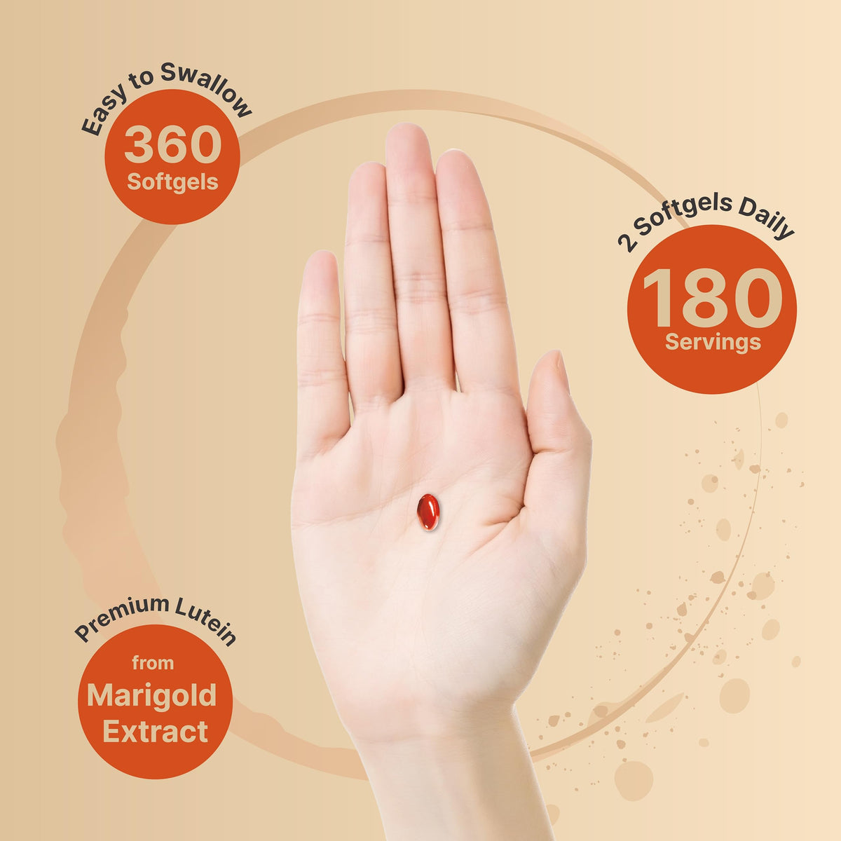 NatureBell non-GMO gluten-free eye health softgels 180 day supply label