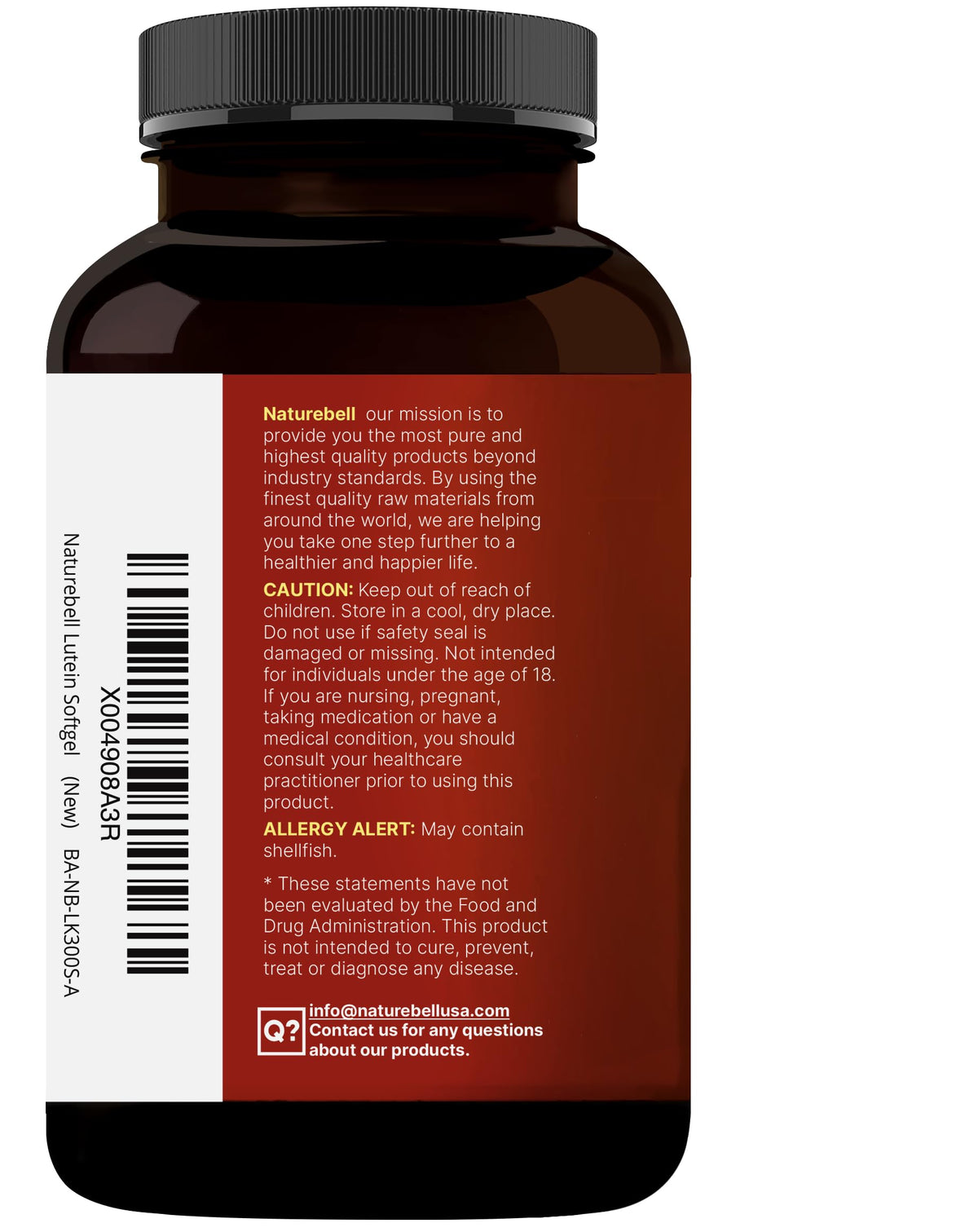 NatureBell daily eye defense capsules for retinal health and screen fatigue