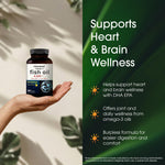 Close up view of the burpless lemon flavored softgels from NatureBell