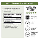 NatureWise Green Tea Extract 1000mg capsules health supplement packaging