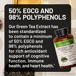 NatureWise Green Tea Extract 1000mg 60 capsules bottle side view