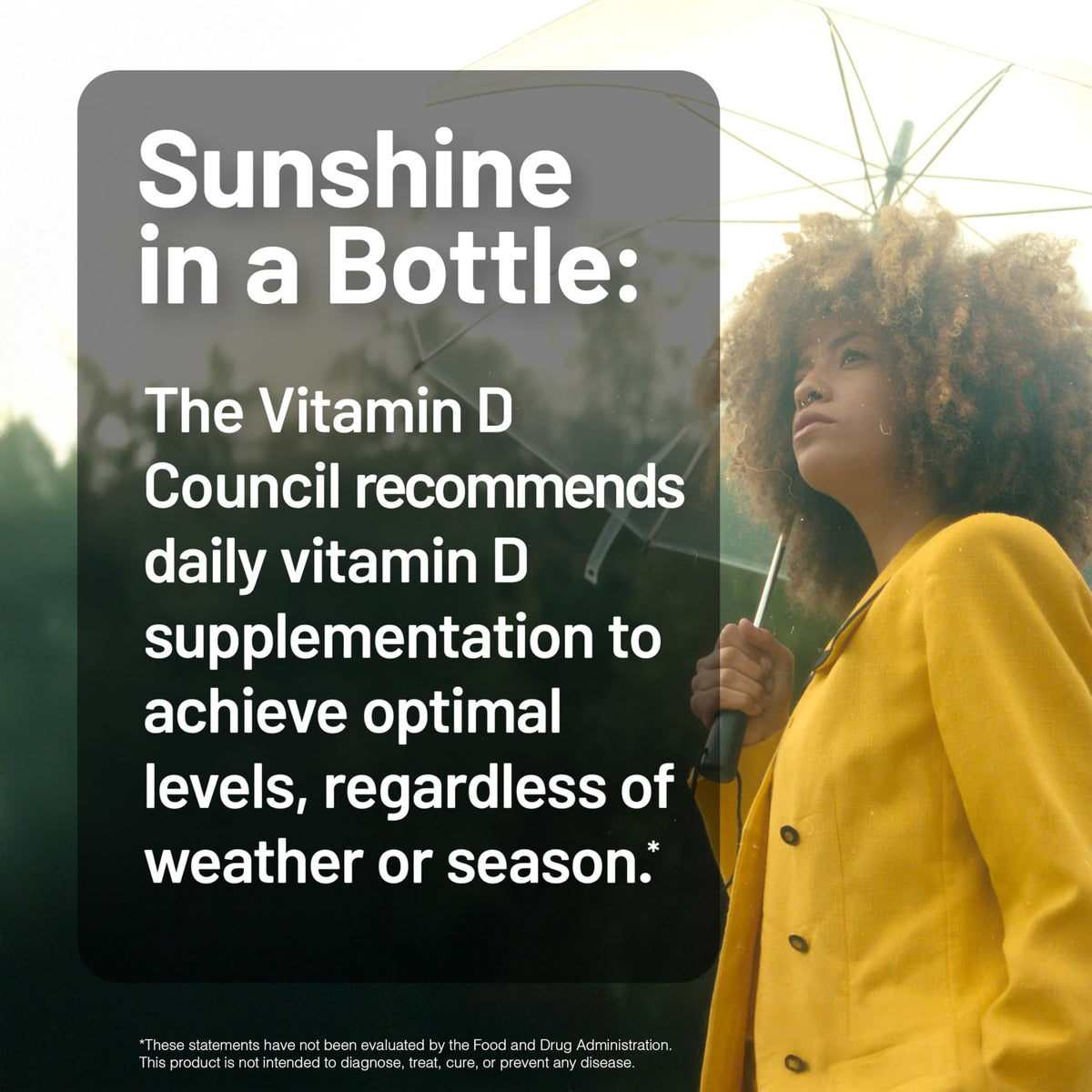 NatureWise cholecalciferol immune health supplement bottle standing upright next to its organic olive oil description