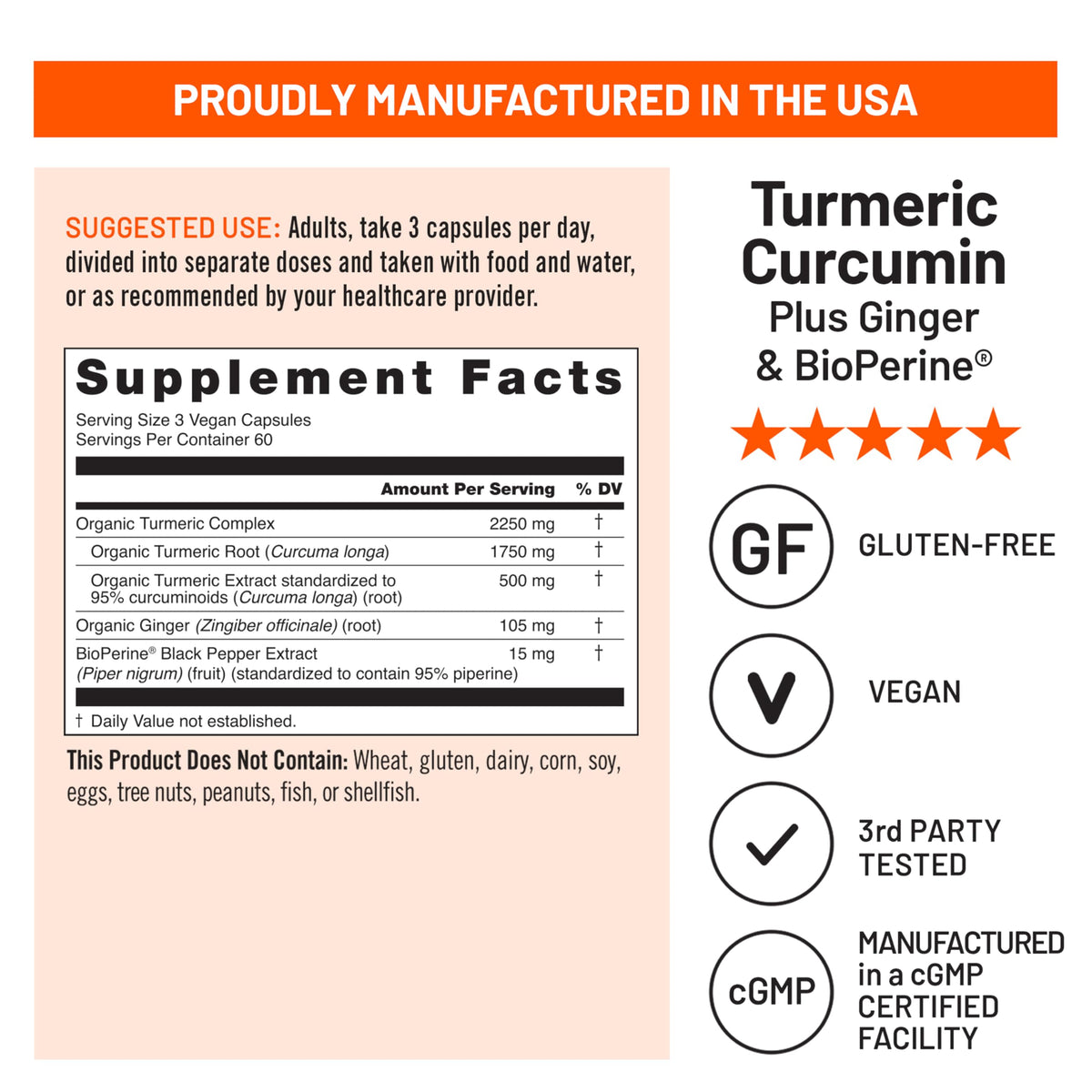 Authentic NatureWise Turmeric Curcumin imported USA packaging