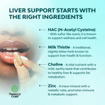 Natures Craft non-GMO vegan liver support formula ingredients panel text details