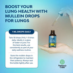 Natures Craft lung support drops with dropper glass bottle