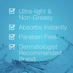 Neutrogena Hydro Boost non greasy hand lotion package placed on a clean background for texture visualization.