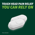 Excedrin Migraine caplets dosage information on bottle