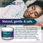 Top view of Magnilife Relaxing Leg Cream PM branding